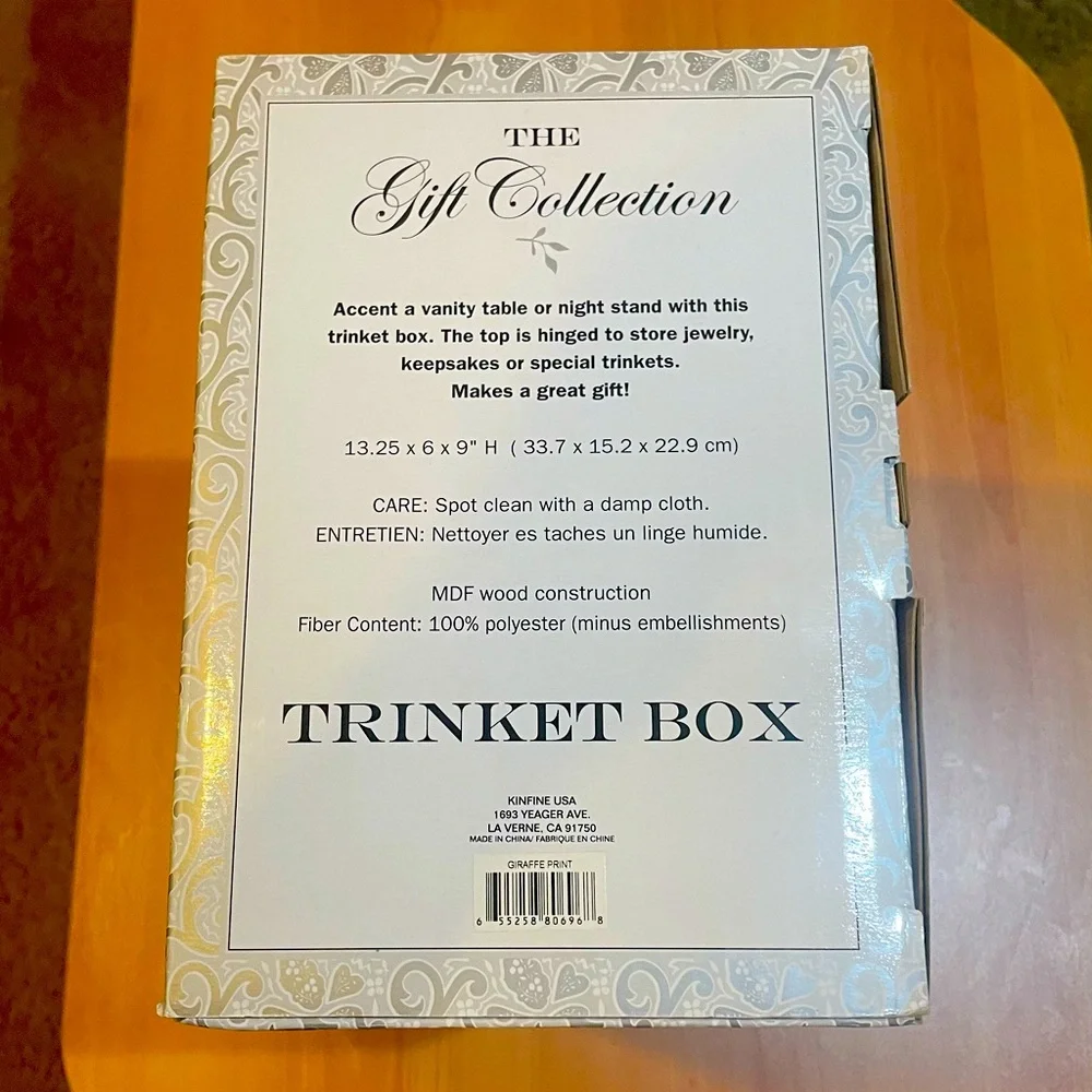Animal Print Jewelry and Trinket Box